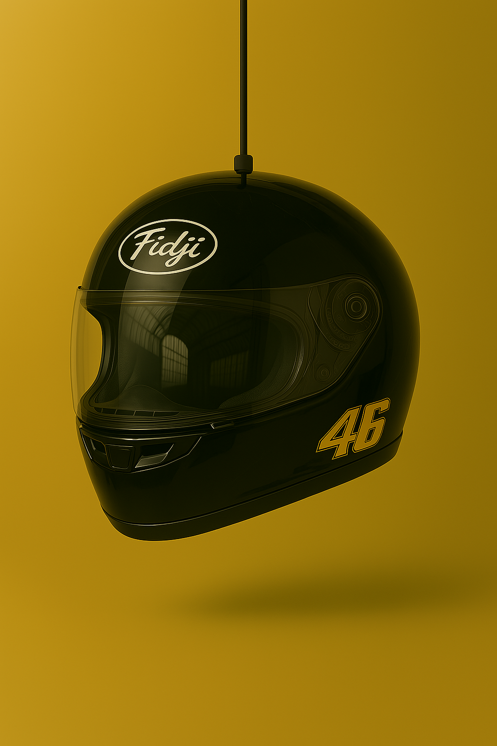 Casco Lámpara Integral Black