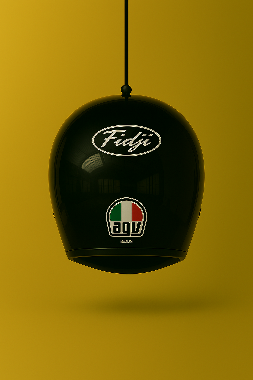 Casco Lámpara Integral Black