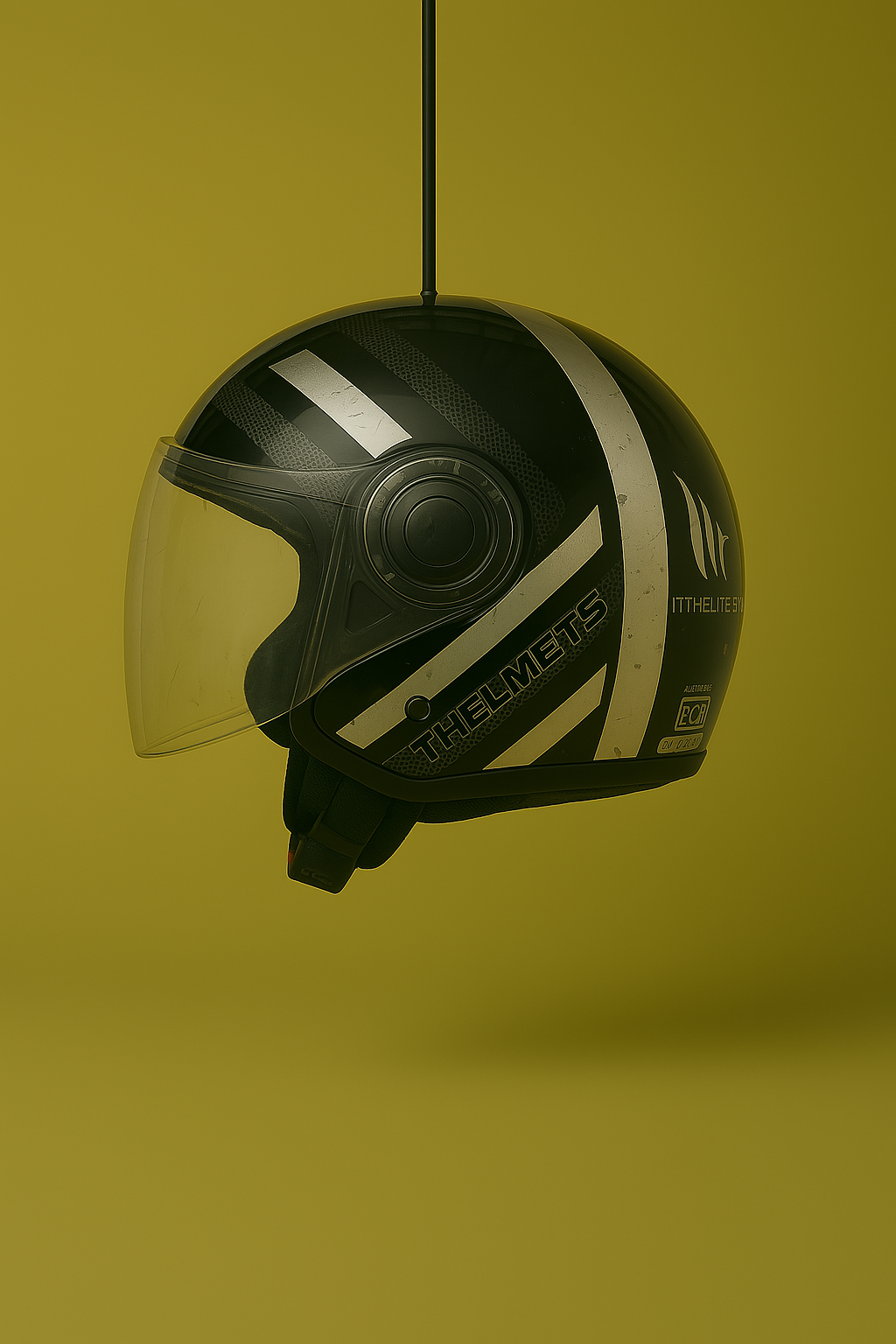 Casco Lámpara Jet Custom